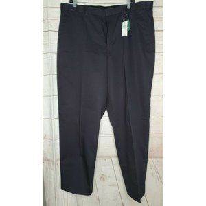 L.L. Bean Outlet Comfort Waist Size 40 Navy Blue Men Stretch Waist Dress Pants